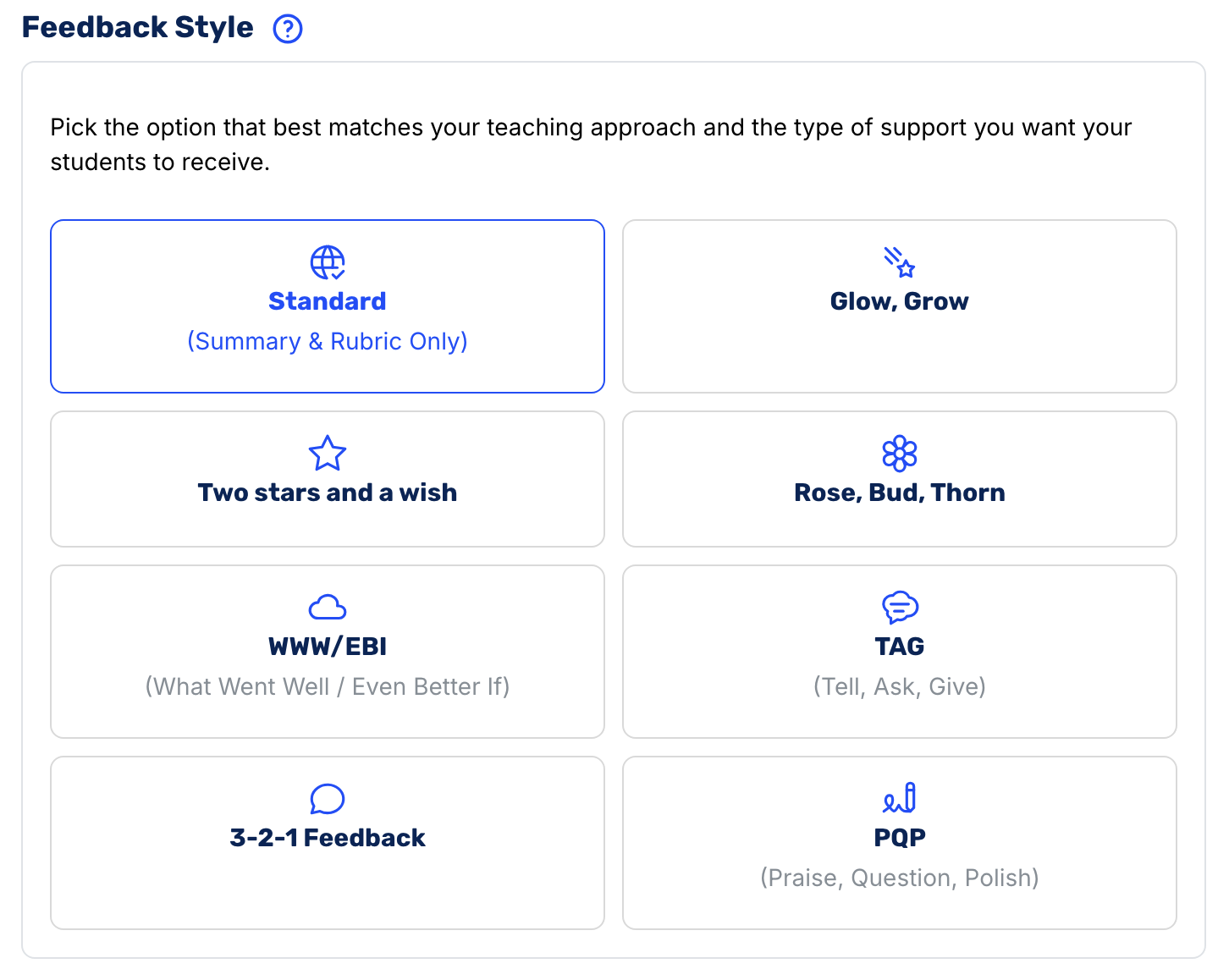 Feedback Style and Teaching Approach